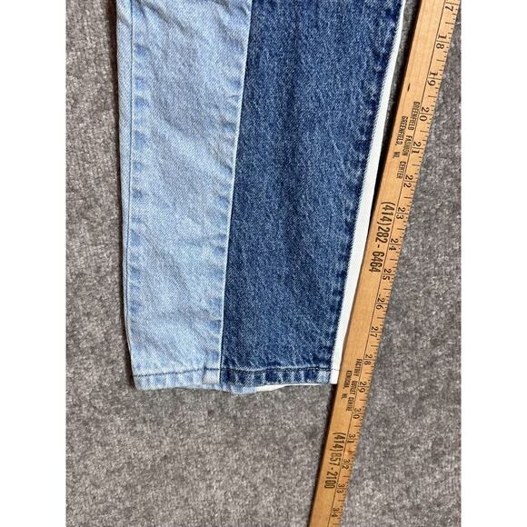 PacSun Vintage Loose Jeans Mens Size 31x29 Blue White Patchwork Straight Leg - Picture 11 of 12